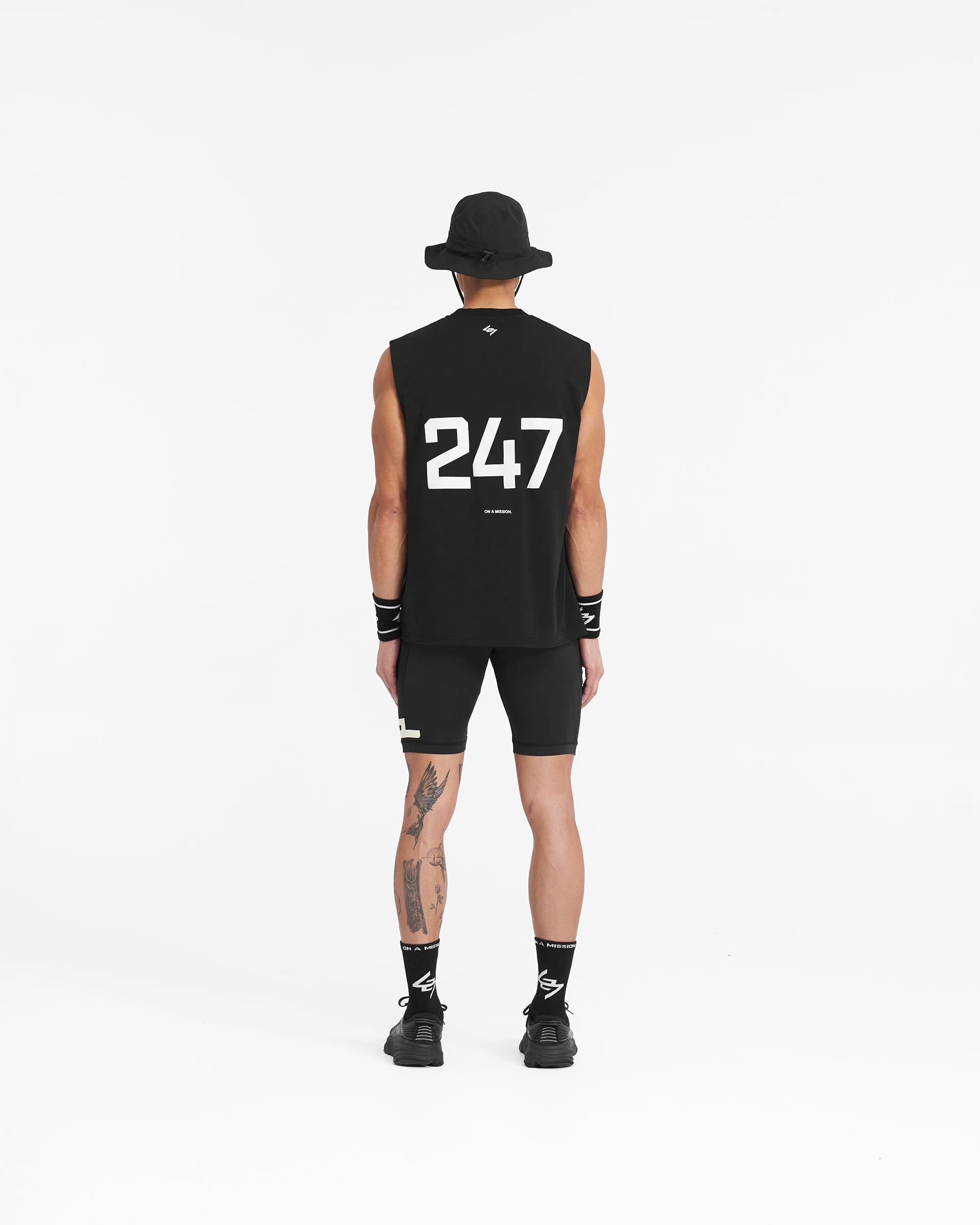 247 Cargo Half Tight - Jet Black - fitti