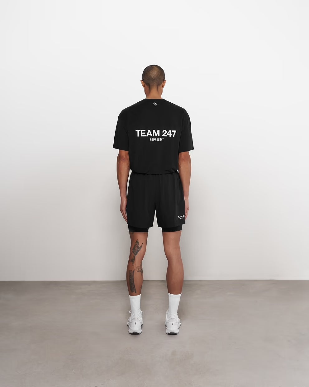 Team 247 2-In-1 Shorts - Black - fitti