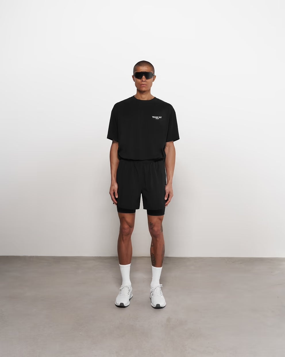 Team 247 2-In-1 Shorts - Black - fitti