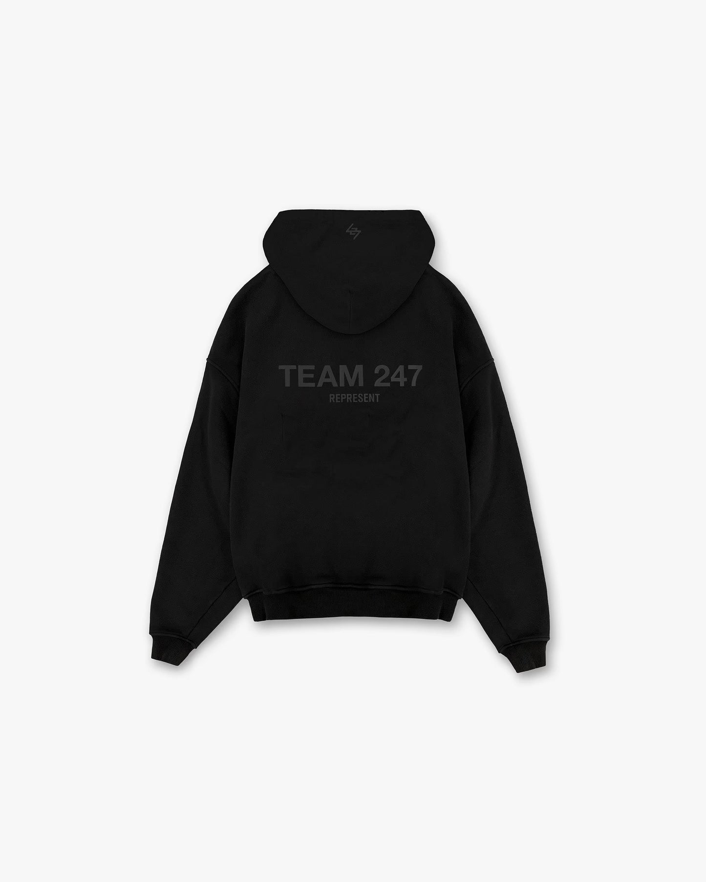 Team 247 Oversized Hoodie - Matte Black - fitti